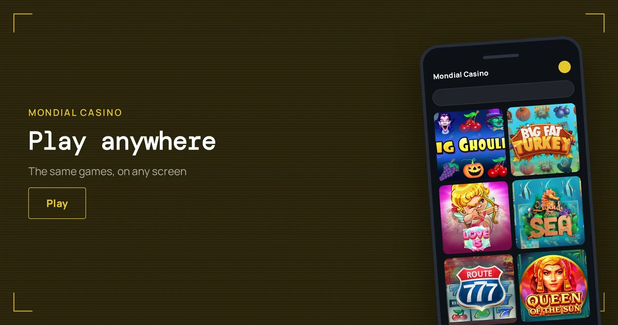 Spin slots any screen.